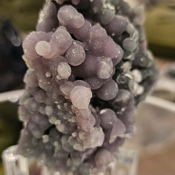 NATURAL GRAPE AGATE- CRYSTAL Freeform Purple/Blue/Green - Picture 3 of 7